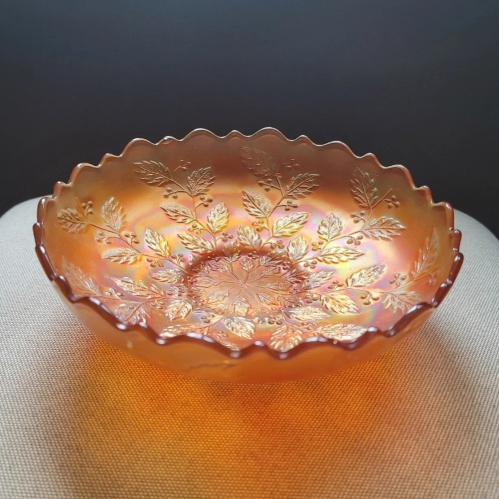 FENTON Vintage Marigold Carnival Glass Bowl - Picture 1 of 8